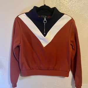 Love Tree color block sweatshirt Womens small